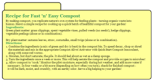 Recipe for Fast 'n' Easy Compost